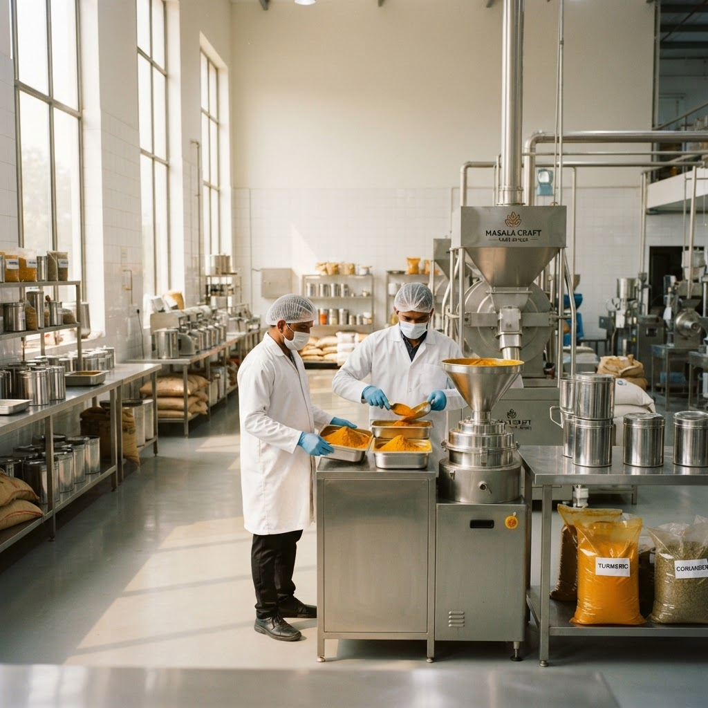 Sainik Masale manufacturing facility
